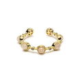 Anello Regolabile in Rame con Quarzo Rosa