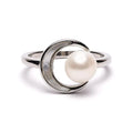 Anello Regolabile perla e luna
