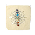 Box Chakra con Fiore della Vita e Punte di Cristallo di Rocca