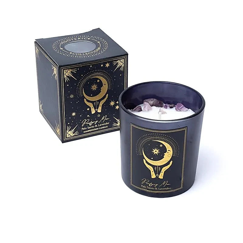 Candela d’Intento Purifying Moon – Palo Santo, Lavanda & Ametista