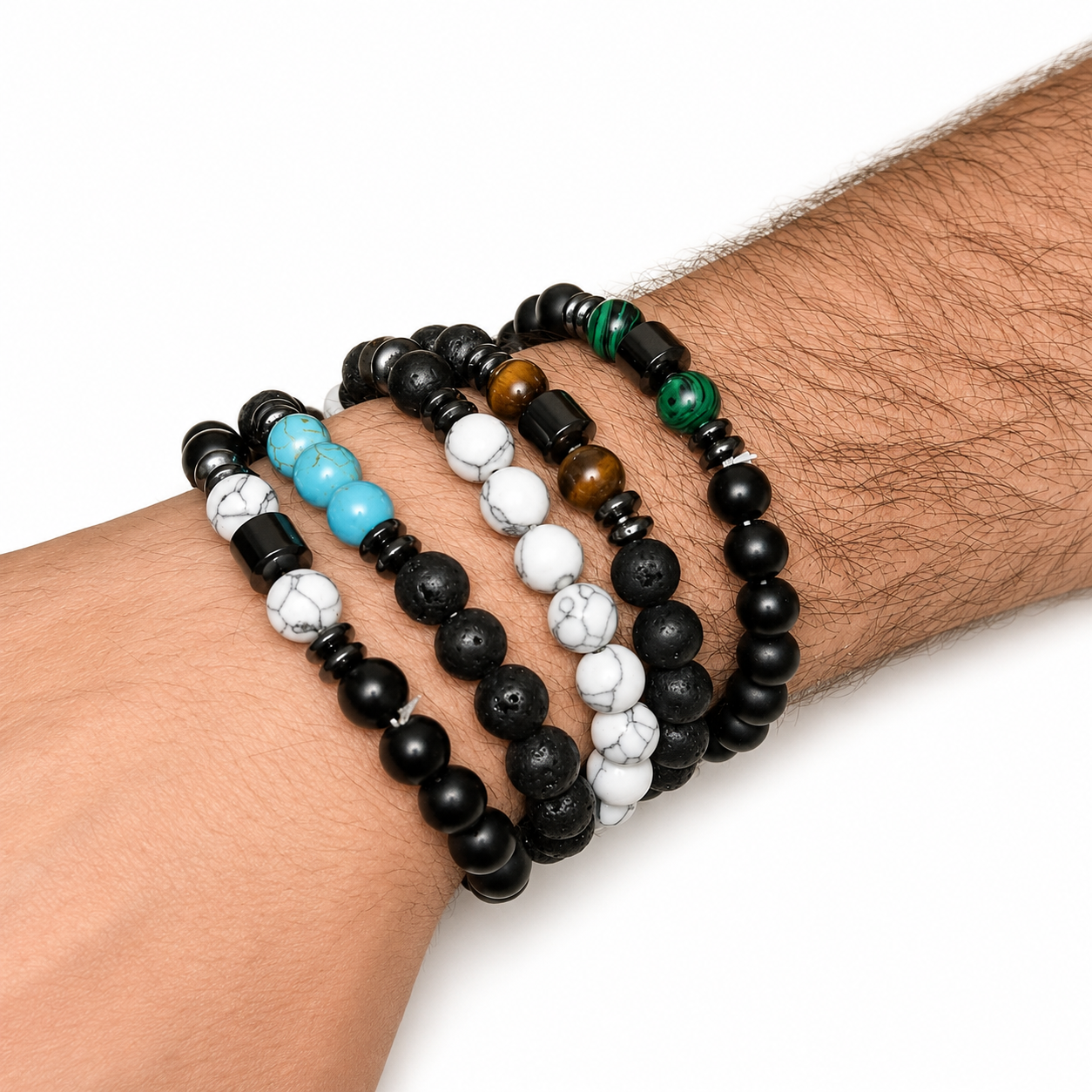 Bracciale Uomo in Pietre Naturali