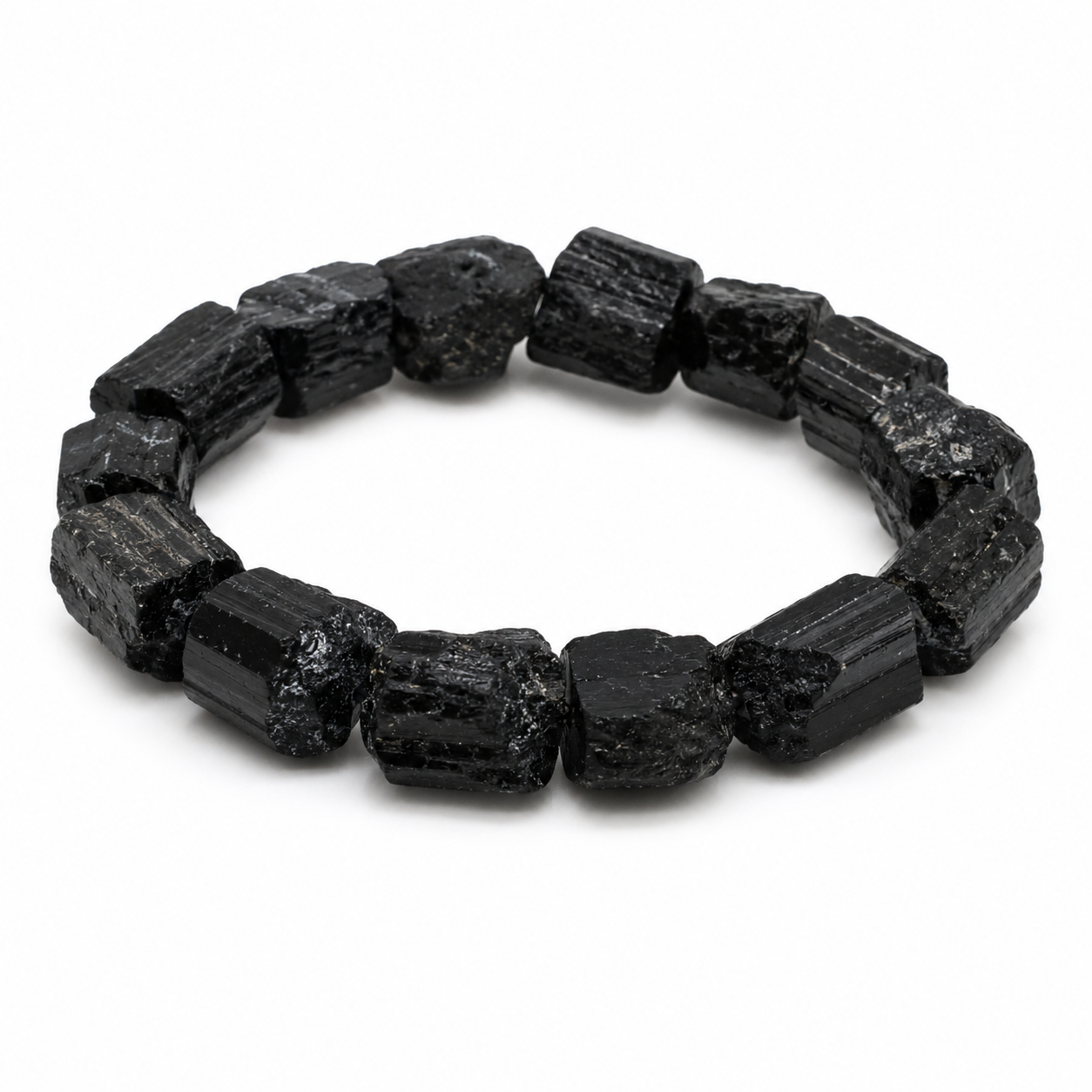 Bracciale in Tormalina Nera Grezza – Cristallo Naturale Unisex