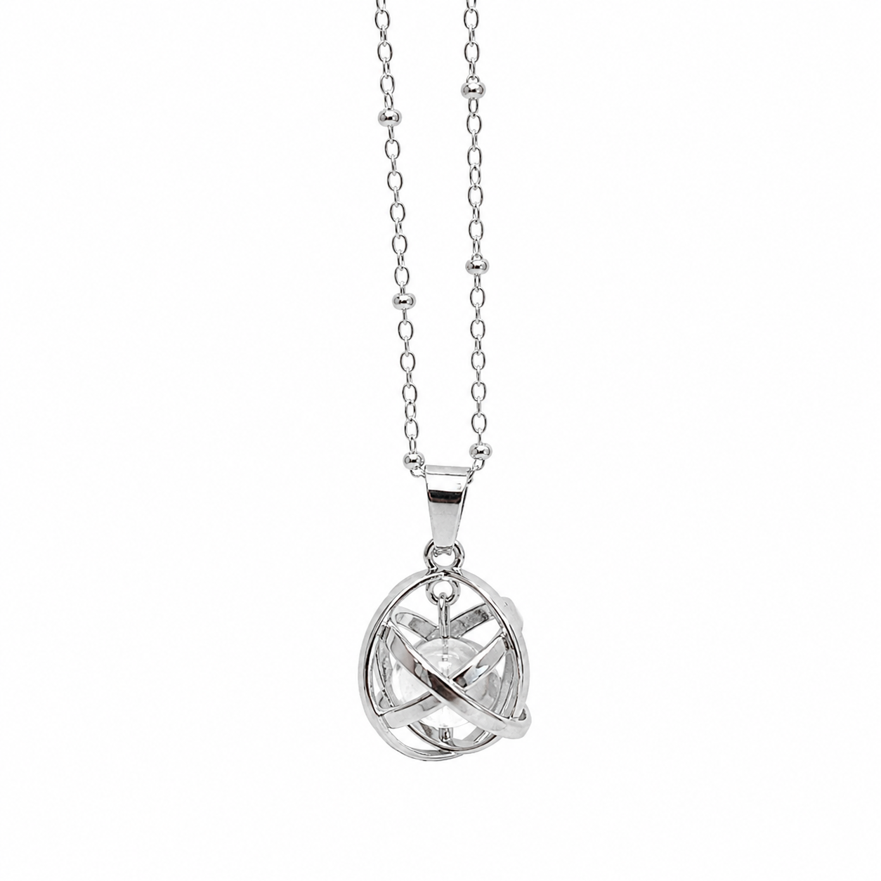 Collana con Ciondolo Genesa Crystal con Cristallo di Rocca – Geometria Sacra