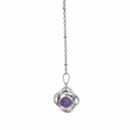 Collana con ciondolo Genesa Crystal con Ametista – Geometria Sacra