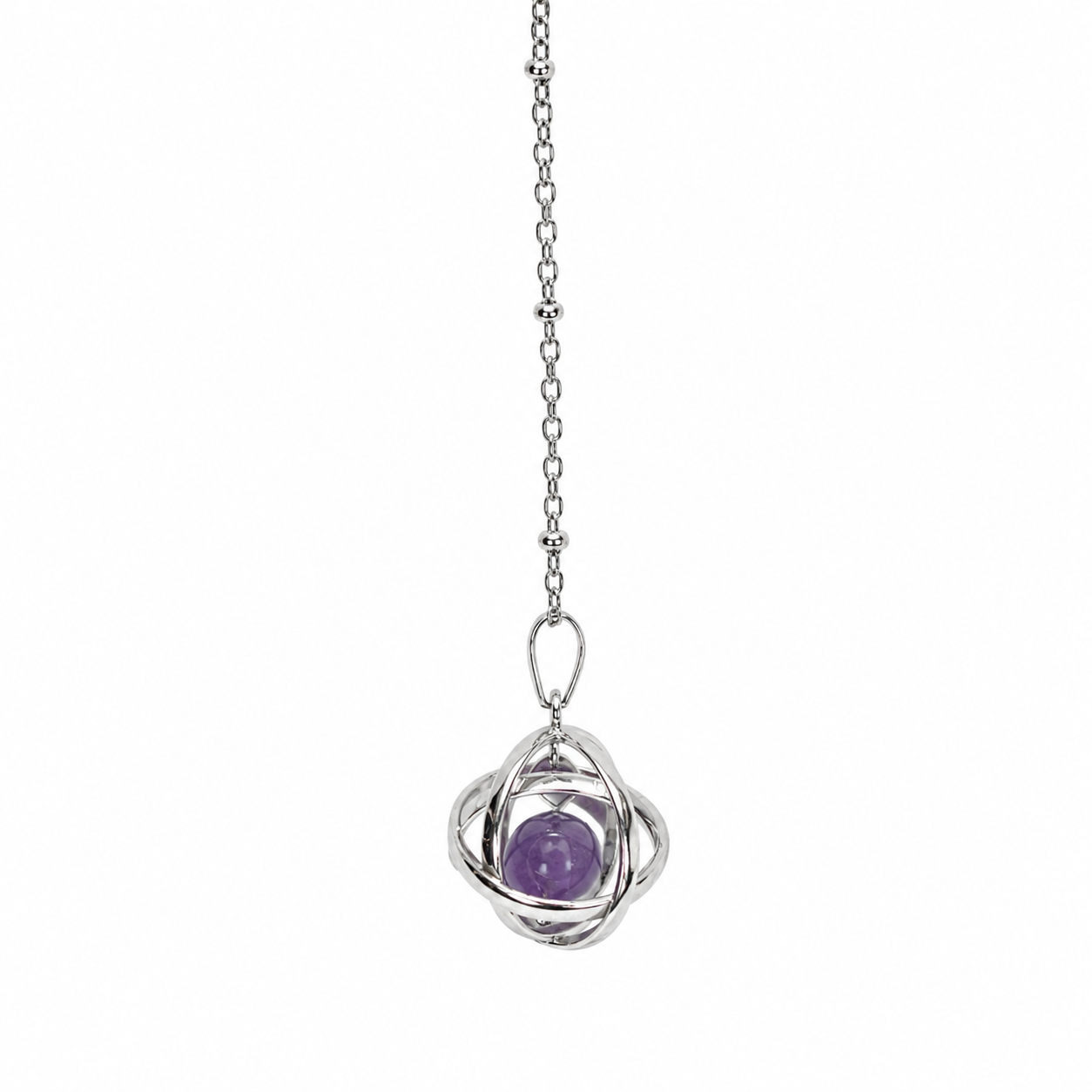 Collana con ciondolo Genesa Crystal con Ametista – Geometria Sacra