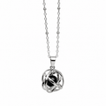 Collana con ciondolo Genesa Crystal Ossidiana Nera