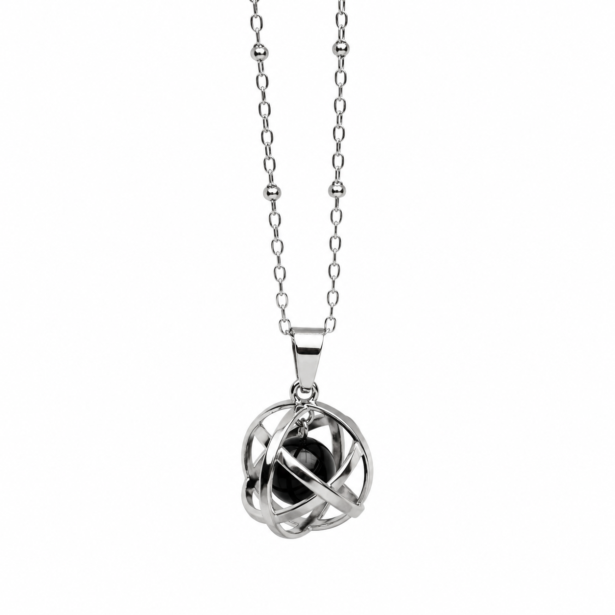 Collana con ciondolo Genesa Crystal Ossidiana Nera