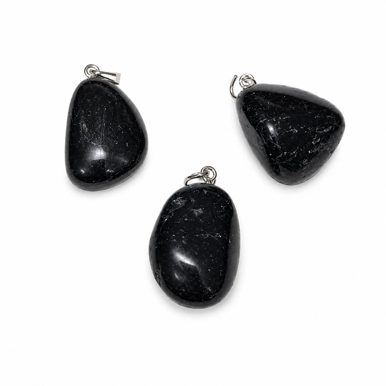 Ciondolo in Tormalina Nera Naturale – Argento 925