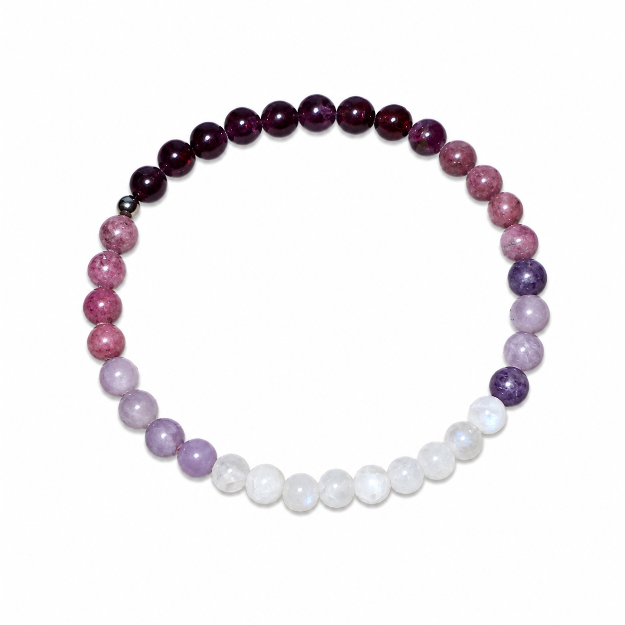 Bracciale Uomo in Pietra Naturale con Dettaglio in Argento