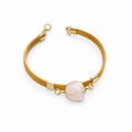 Bracciale Morgana – Capim Dourado con Quarzo Rosa