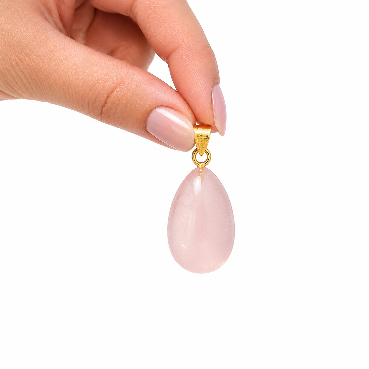 Ciondolo in Quarzo Rosa – Argento 925